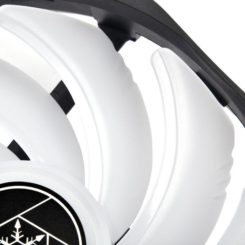 SilverStone Air Blazer 120R vifte nærbilde av 4-pin PWM-tilkobling