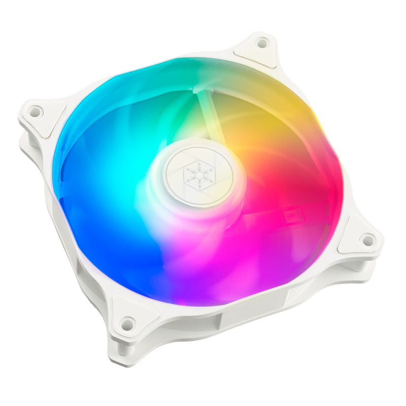 SilverStone Air Blazer 120RW vifte 120 mm ARGB hvit forfra