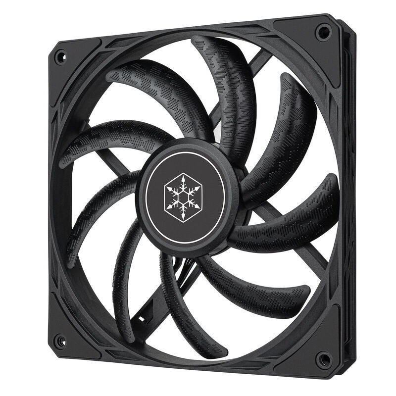 SilverStone Air Slimmer 140 PWM vifte 15,5 mm slim svart forfra