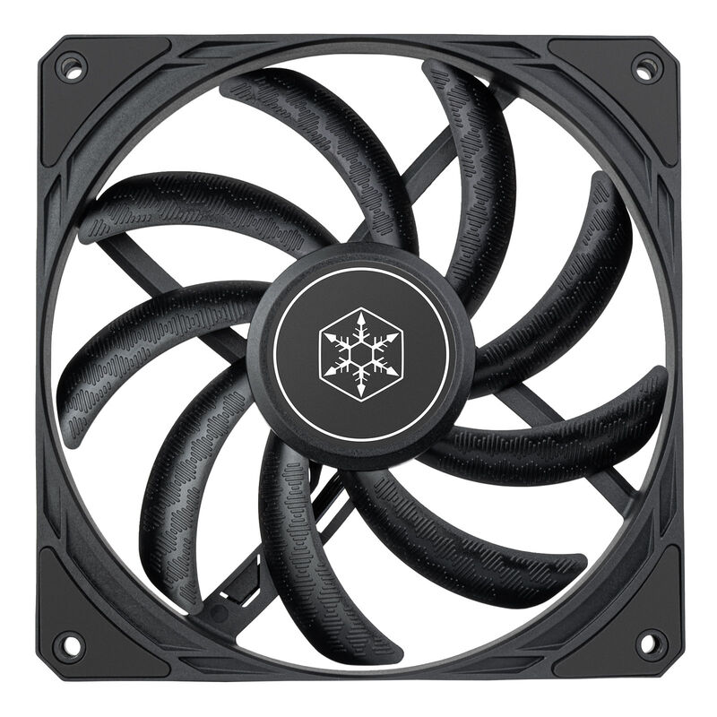 SilverStone Air Slimmer 140 PWM vifte 15,5 mm slim svart bakside