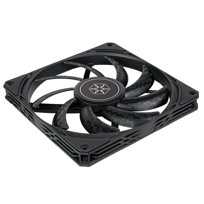 SilverStone Air Slimmer 140 PWM vifte 15,5 mm slim svart montert i PC