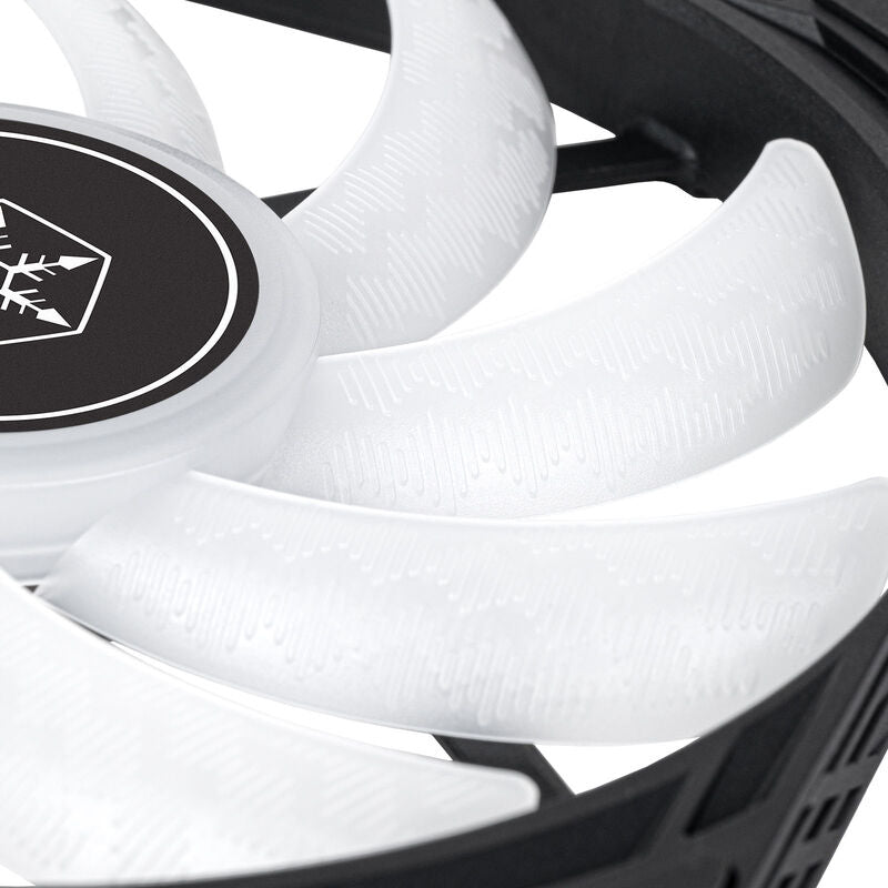 SilverStone Air Slimmer AS140B-ARGB vifte 140 mm PWM svart med ARGB-belysning