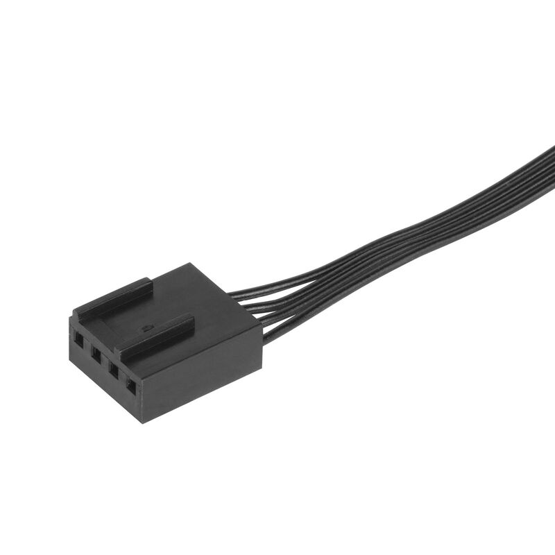 Sideprofil av SilverStone Air Slimmer AS140B-ARGB vifte 140 mm PWM svart