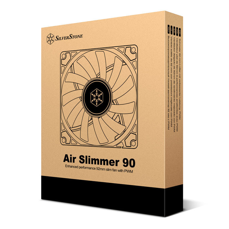 SilverStone Air Slimmer SST-AS90B slimvifte i svart plast