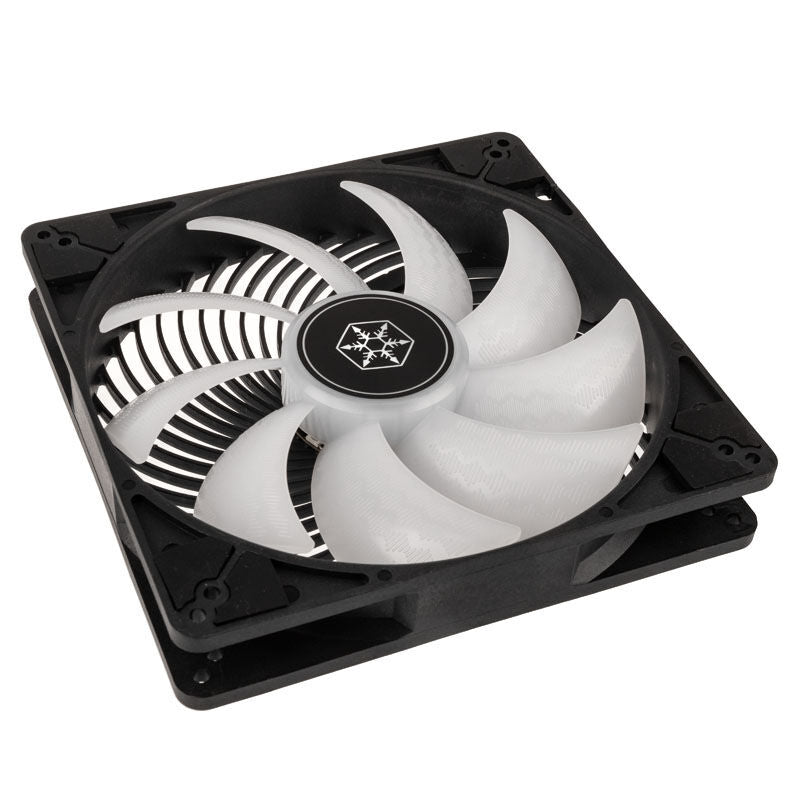 SilverStone AP184i-ARGB vifte 180 mm PWM ARGB svart bakside