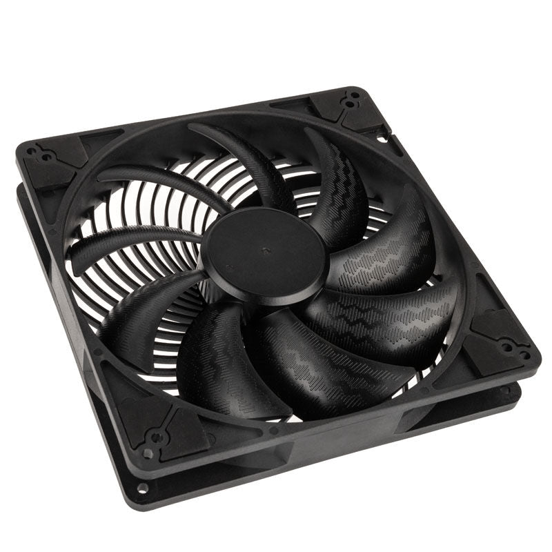 SilverStone AP184i-PRO vifte 180 mm PWM RGB svart forfra