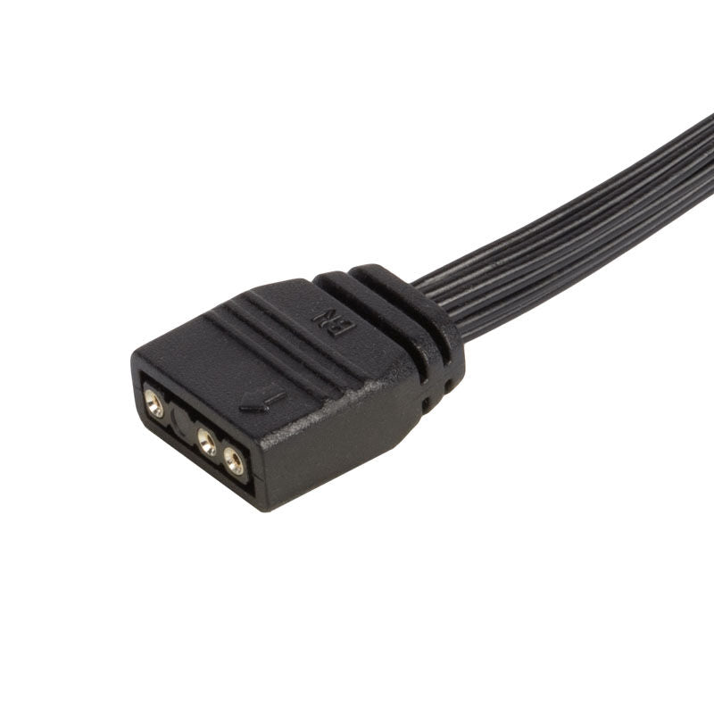 Detalj av SilverStone ARGB 4-veis splitterkabel 3-pin 30 cm kontakt