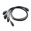 SilverStone ARGB 4-veis splitterkabel 3-pin 30 cm forfra