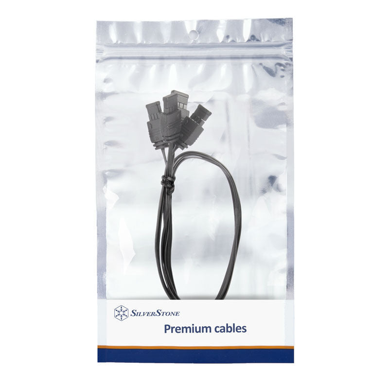 SilverStone ARGB 4-veis splitterkabel 3-pin 30 cm pakket