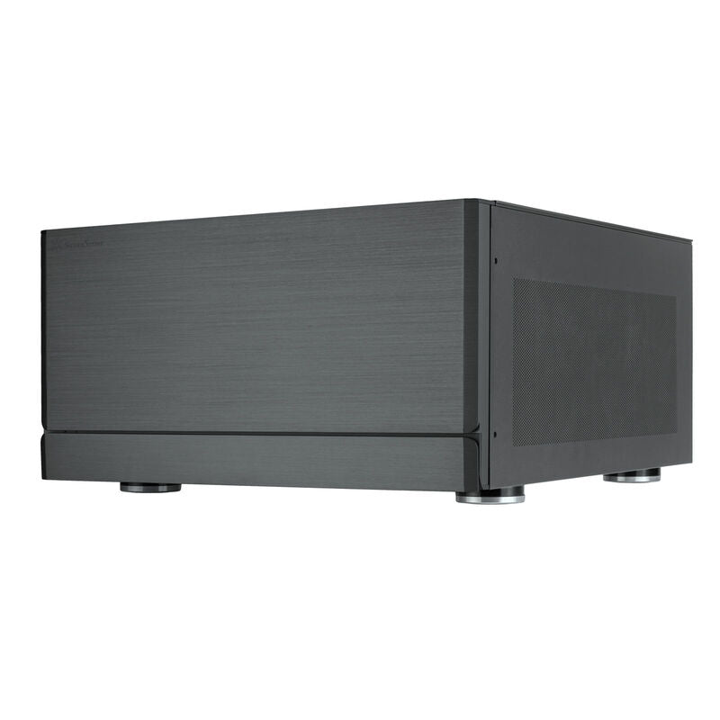 SilverStone Crown 04 HTPC-kabinett SSI-EEB mørkegrå forfra