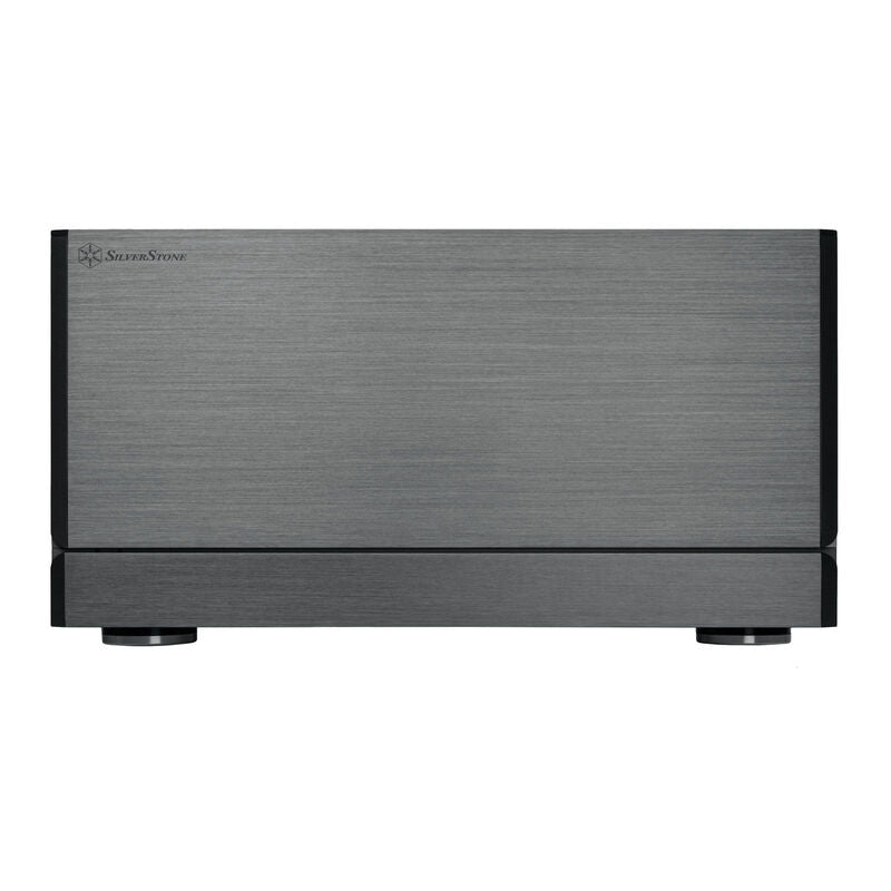 SilverStone Crown 04 HTPC-kabinett SSI-EEB mørkegrå montert med hovedkort