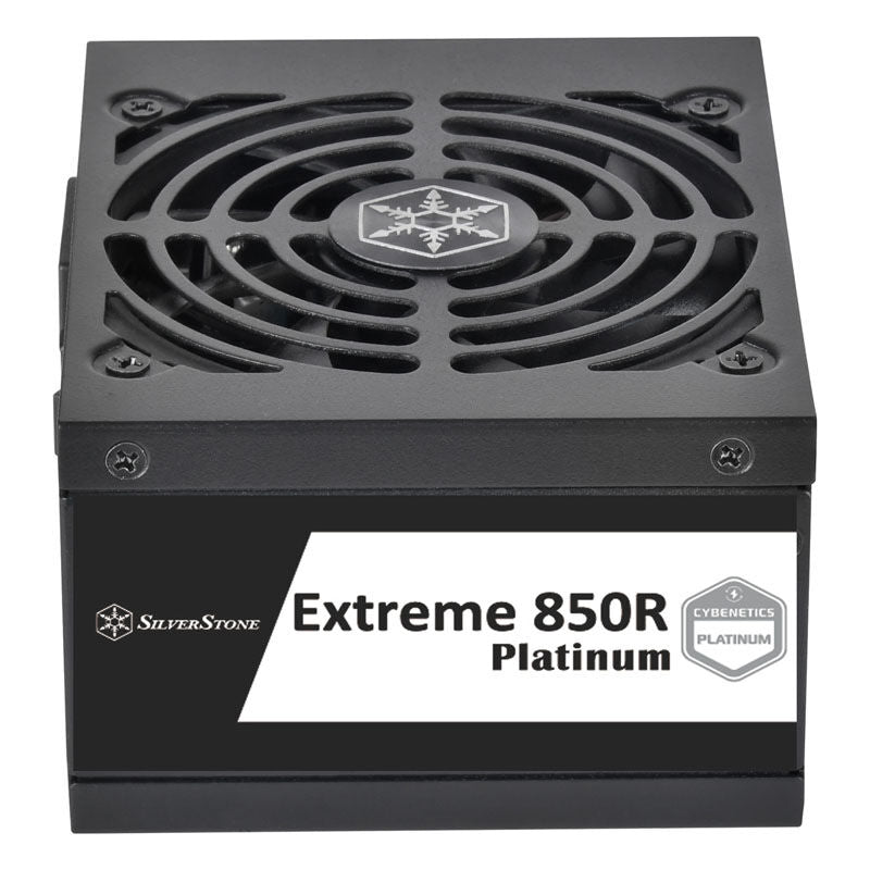 Detalj av SilverStone EX850R-PM Extreme SFX strømforsyning kabler
