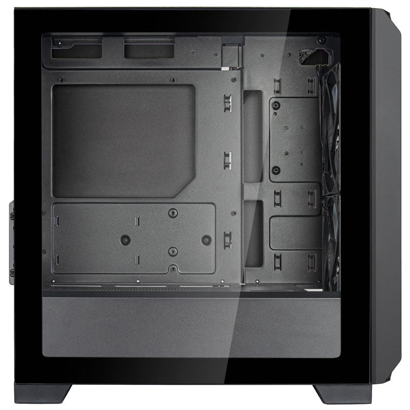 SilverStone FARA 312 Micro-ATX kabinett herdet glass svart nærbilde