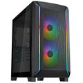 SilverStone FARA 312 Micro-ATX kabinett herdet glass svart forfra