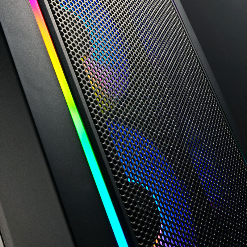 SilverStone FARA 312 Micro-ATX kabinett herdet glass svart frontpanel