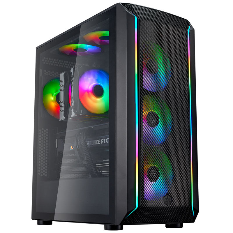 SilverStone Fara 511Z kabinett midtårn ARGB herdet glass - SilverStone