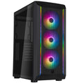 SilverStone Fara 511Z kabinett midtårn ARGB herdet glass svart forfra