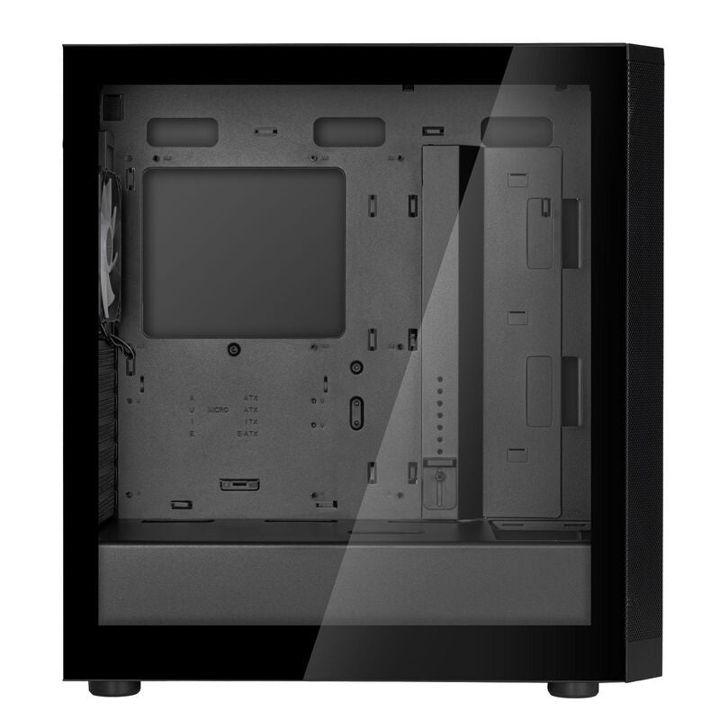 SilverStone FARA 514X kabinett detalj herdet glass