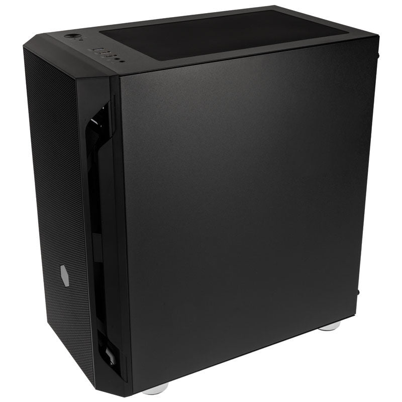 SilverStone Fara H1M kabinett Micro-ATX herdet glass svart detalj av mesh-front