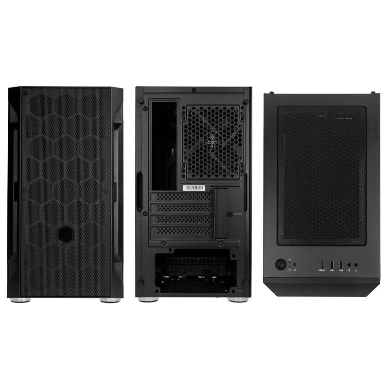SilverStone Fara H1M kabinett Micro-ATX herdet glass svart montert med hardware