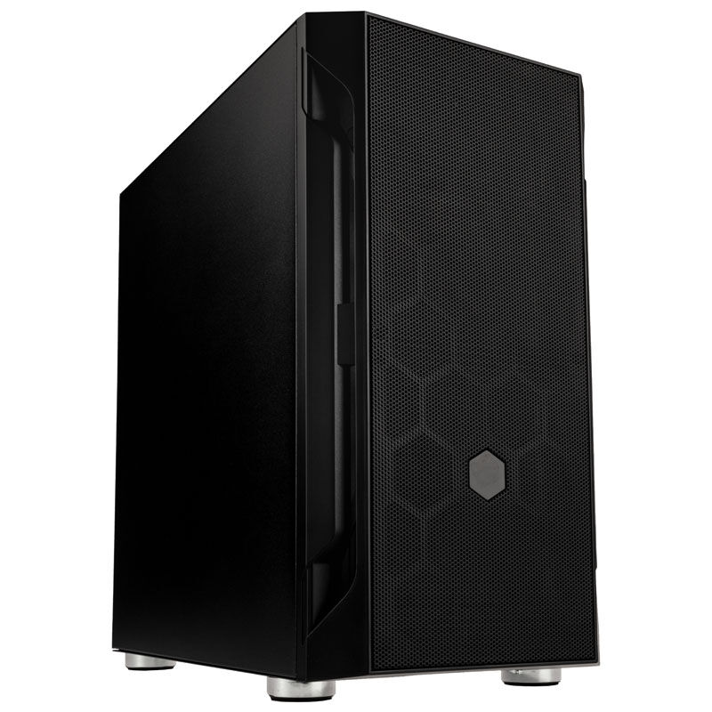 SilverStone Fara H1M kabinett minitårn Micro-ATX svart forfra