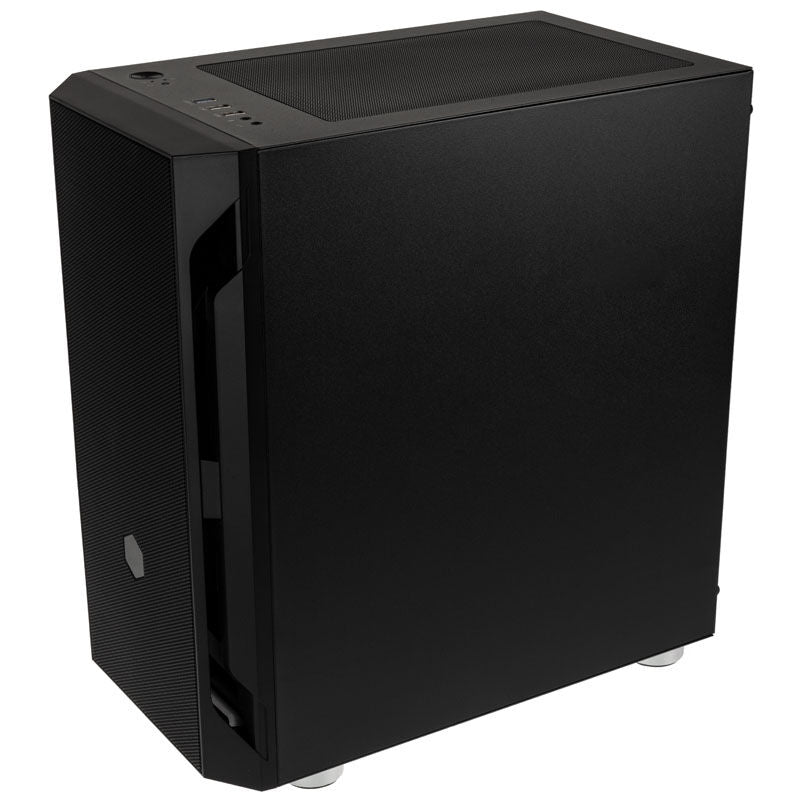 SilverStone Fara H1M kabinett minitårn Micro-ATX svart nærbilde frontpanel