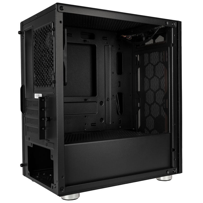 SilverStone Fara H1M kabinett minitårn Micro-ATX svart frontpanel porter