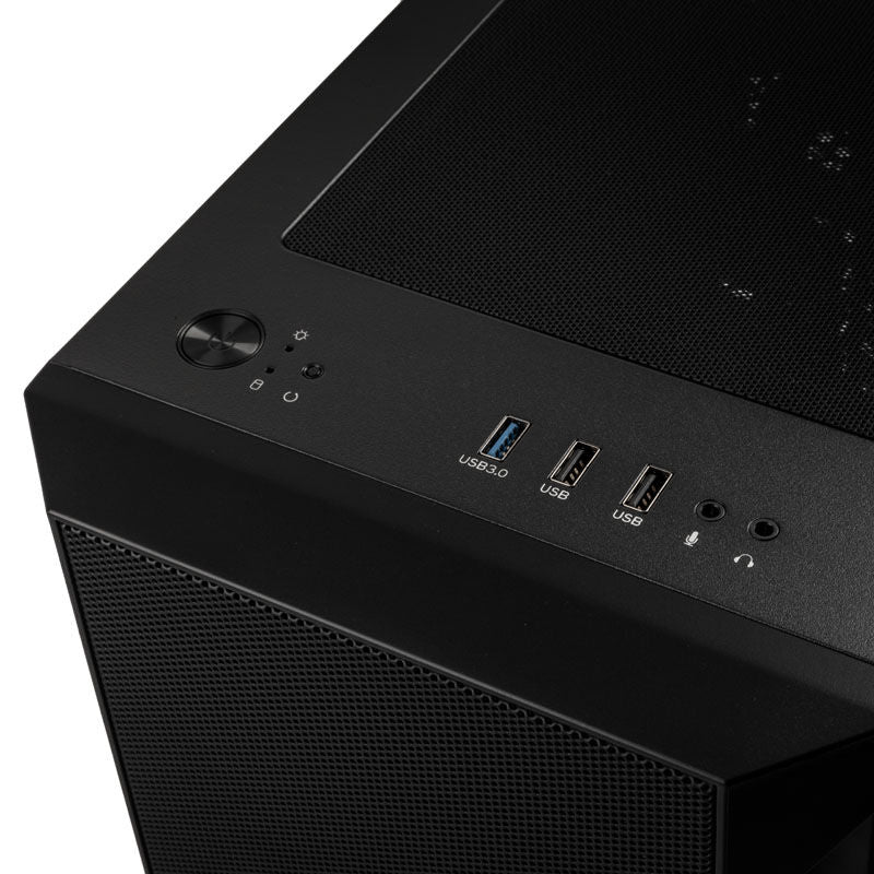 SilverStone Fara H1M kabinett minitårn Micro-ATX svart sidepanel