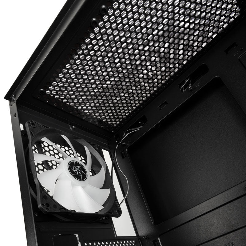 SilverStone Fara H1M PRO kabinett oversikt over innvendig layout