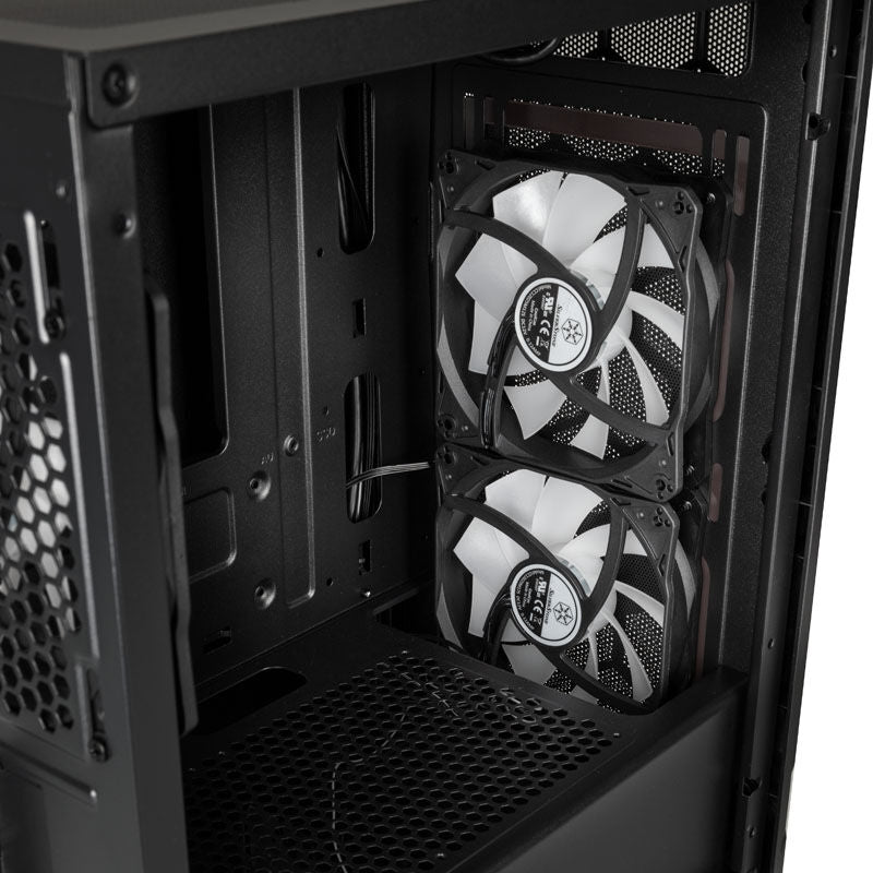 SilverStone Fara H1M PRO kabinett I/O-porter på toppen