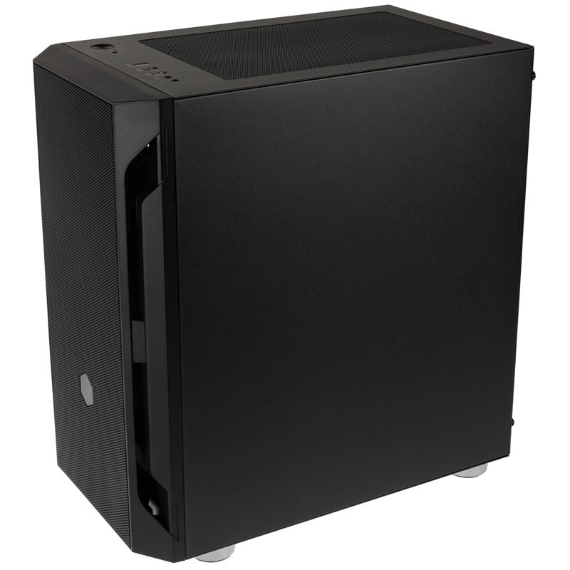 SilverStone Fara H1M PRO kabinett detalj av tempered glass