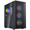 SilverStone Fara R1 PRO V2 kabinett forfra med ARGB-vifter