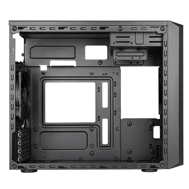 Detalj av mesh front på SilverStone Fara R311 Micro-ATX kabinett
