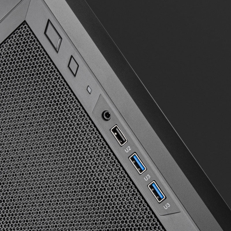 Nærbilde av SilverStone Fara R311 Micro-ATX kabinett vifte