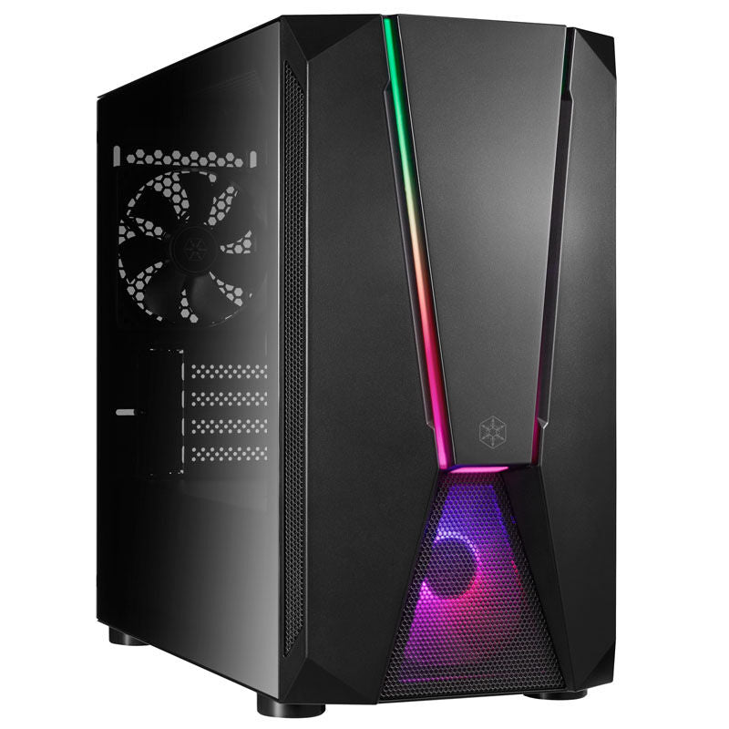 SilverStone Fara V1M Pro kabinett front med ARGB belysning