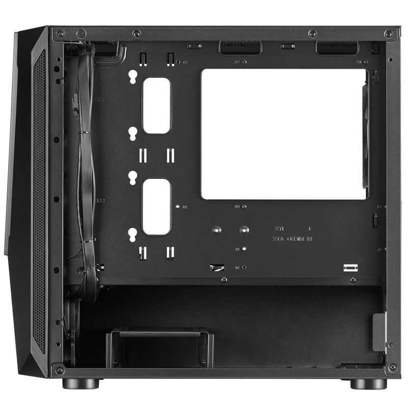 SilverStone Fara V1M Pro kabinett intern layout med vifter