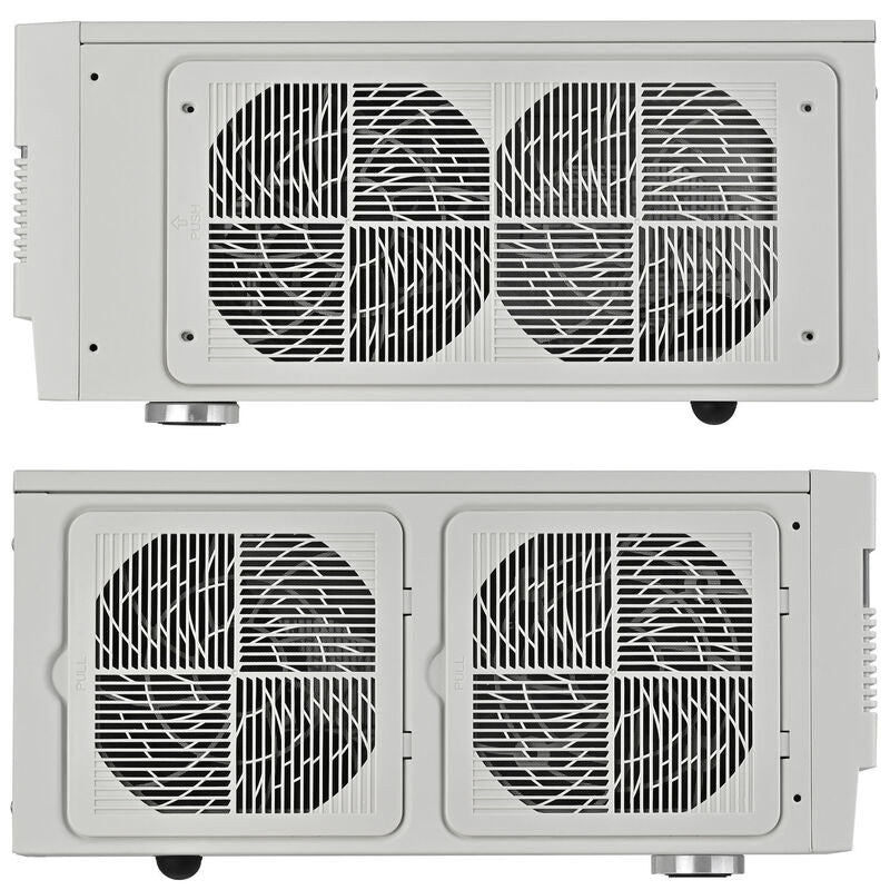 Nærbilde av Silverstone FLP01 HTPC kabinett ATX/SSI-CEB retro hvit ventilasjon