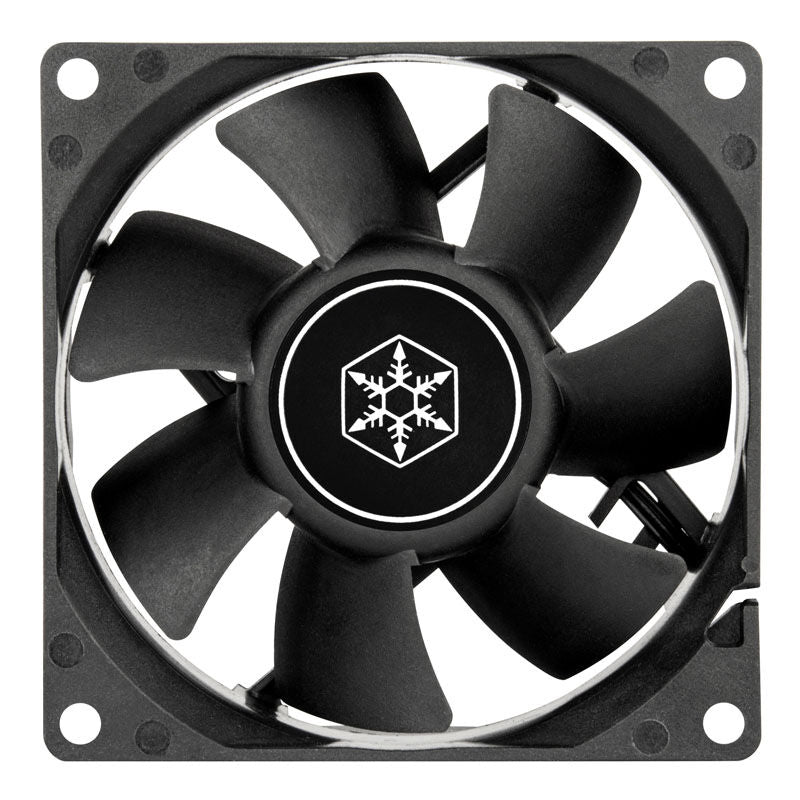 SilverStone FN80 vifte 80 mm 2000 RPM svart detalj av vifteblader