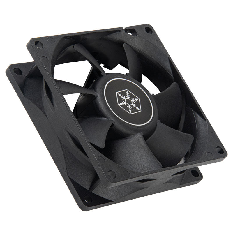 SilverStone FN80 vifte 80 mm 2000 RPM svart forfra