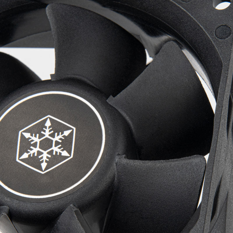 SilverStone FN80 vifte 80 mm 2000 RPM svart med kabel