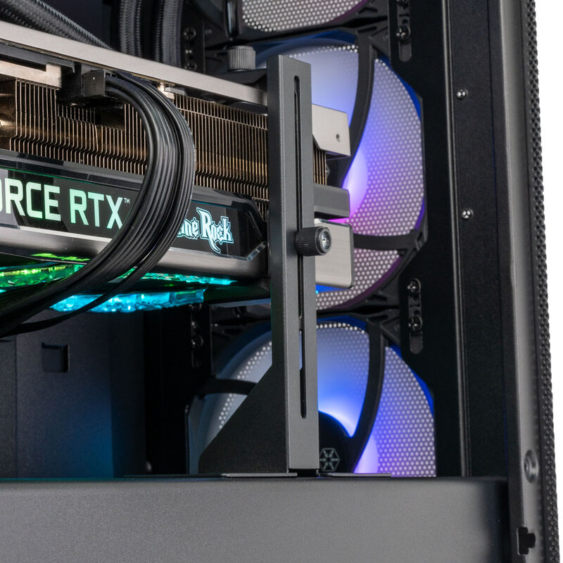 Silverstone GB01 GPU-holder svart visning fra siden