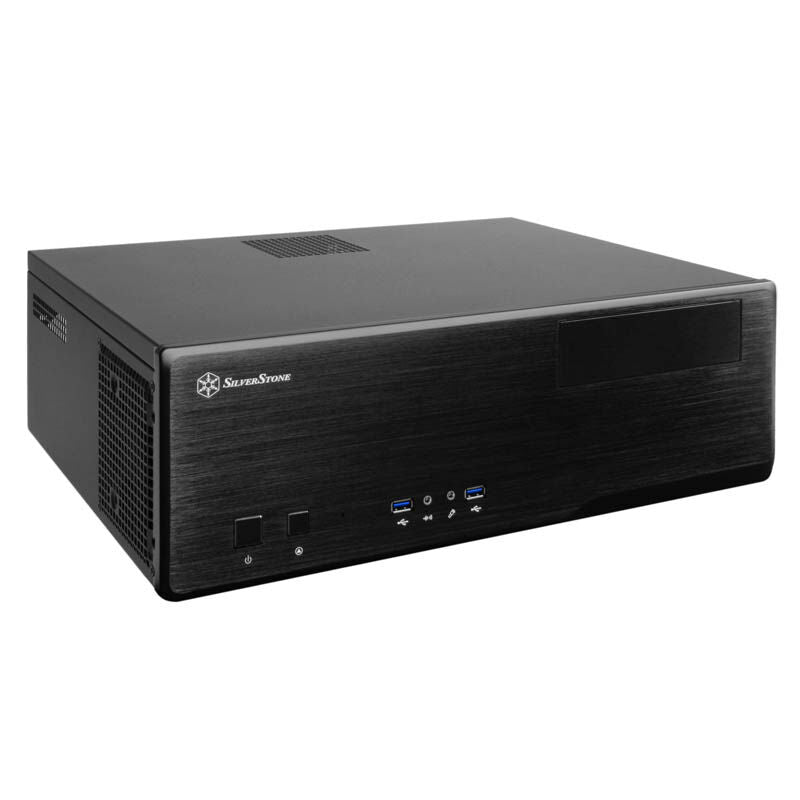 SilverStone Grandia GD05 HTPC kabinett svart forfra