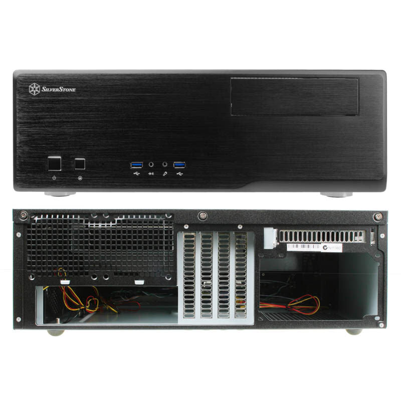 SilverStone Grandia GD05 HTPC kabinett svart bakside