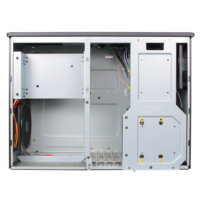 SilverStone Grandia GD05 HTPC kabinett svart detalj av front
