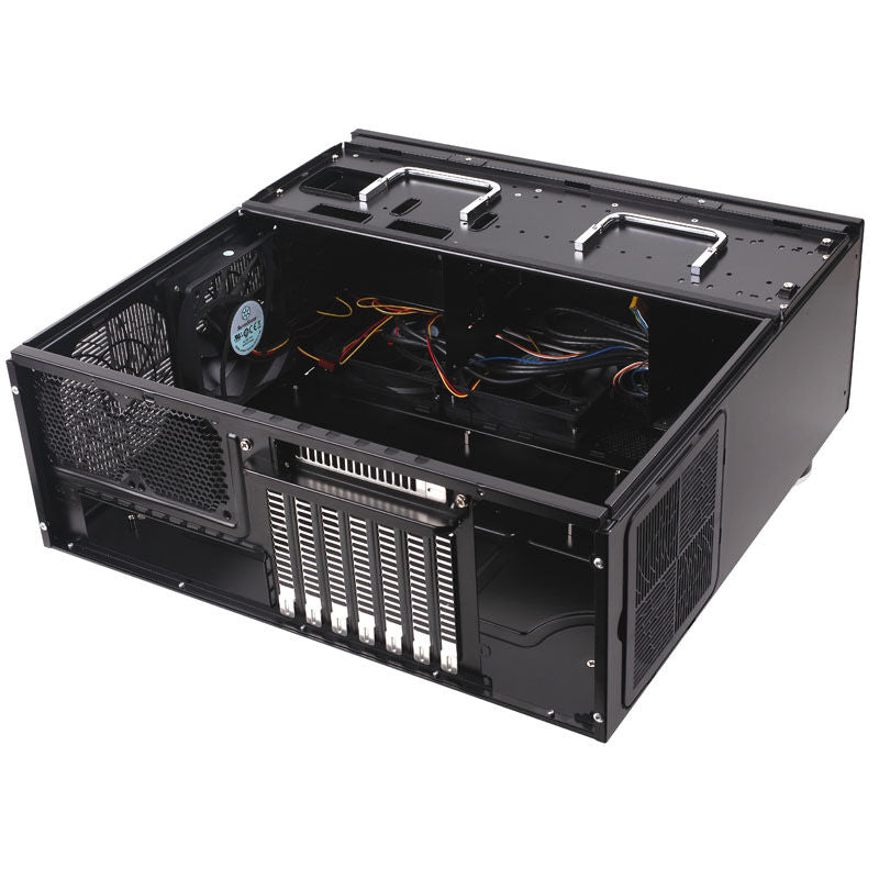 SilverStone Grandia GD07B-C Airflow HTPC-kabinett med åpnet sidepanel