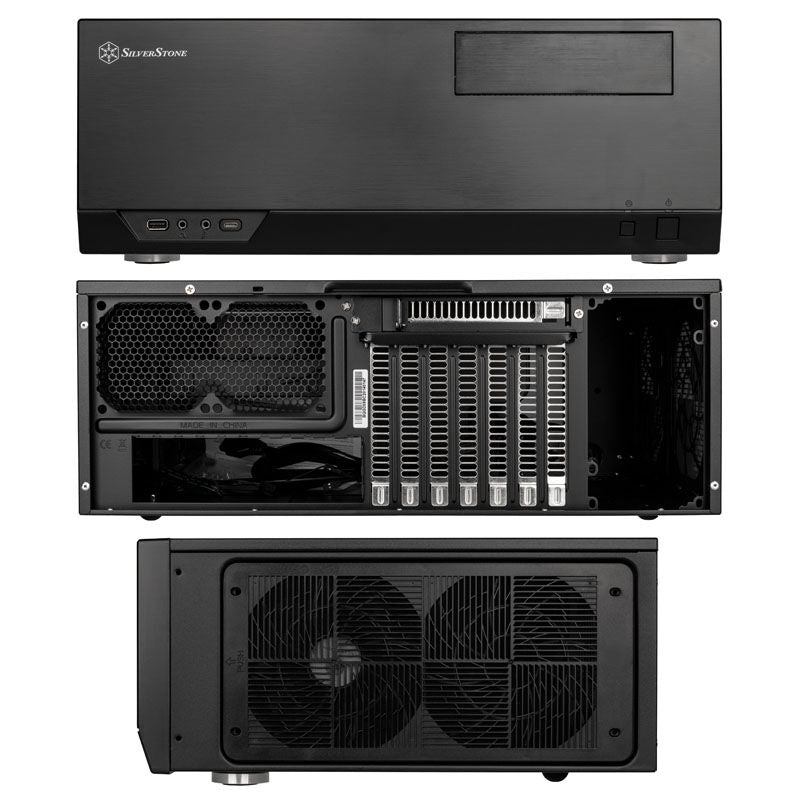 SilverStone Grandia GD09-C HTPC-kabinett montert med hardware