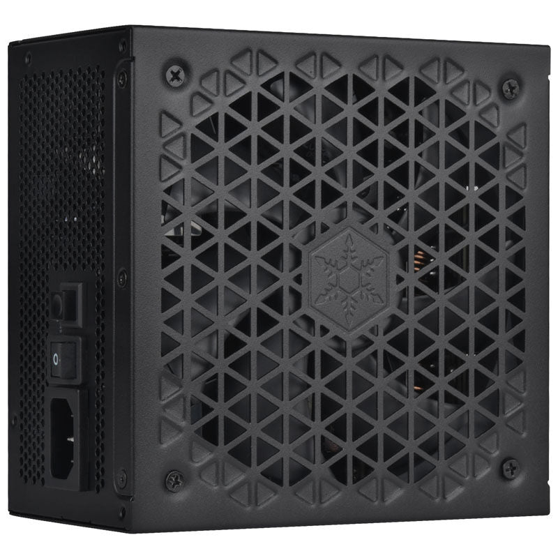 Nærbilde av SilverStone HELA 1200R Platinum strømforsyning