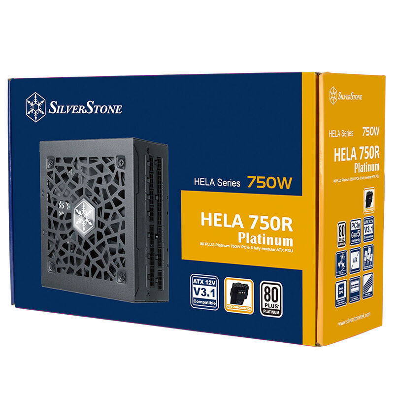 SilverStone HELA 750R strømforsyning toppside
