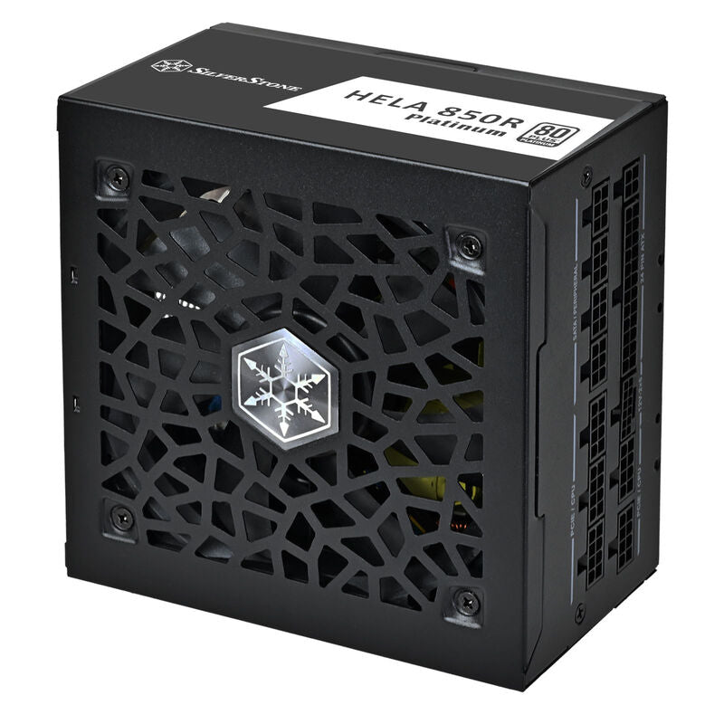 SilverStone HELA 850R strømforsyning bakside med kabler