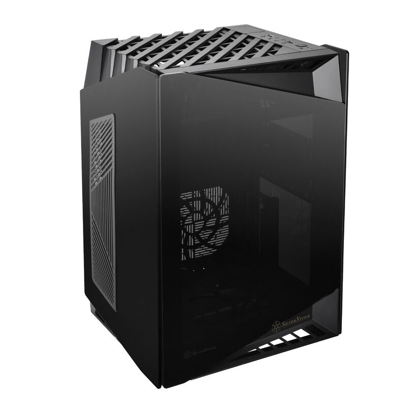 SilverStone Lucid LD03B-AF kabinett bakside med porter